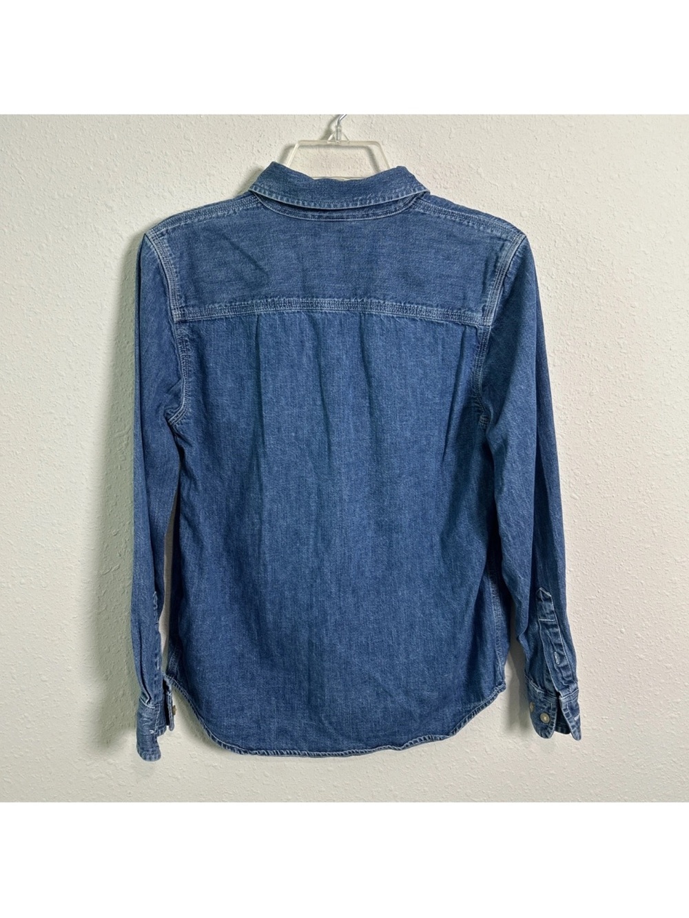 Ralph Lauren Women’s XS Casual Blue Denim Long Sleeve Button Up Shirt Cowgirl - Picture 9 of 16